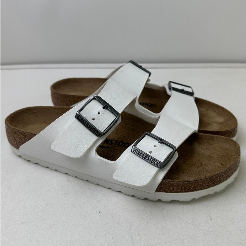 Birkenstock Arizona White Birko-Flor Sandals Women's 9 / Men's 7